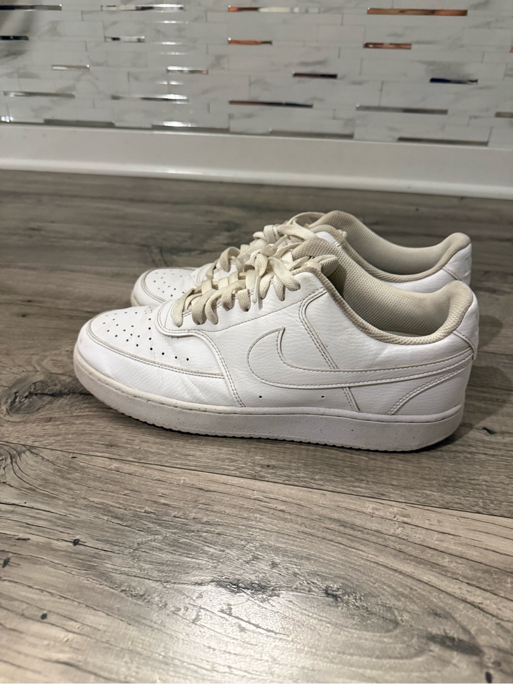 Classic White Leather Unisex Sneakers